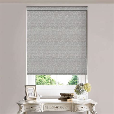 silver metallic roller blinds fabric|silver grey roller blinds.